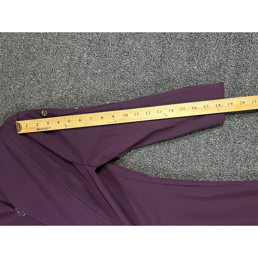 Tommy Hilfiger Womens Aubergine Purple 3/4 Sleeve A-Line Dress Size 16 A9FC1CEG - Picture 11 of 12